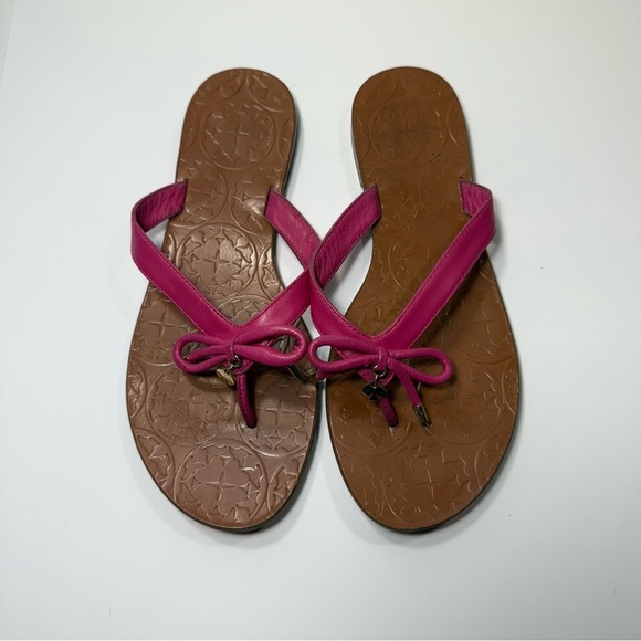 Kate Spade Fuchsia Leather Sandals Women’s Size 9M - Picture 1 of 13